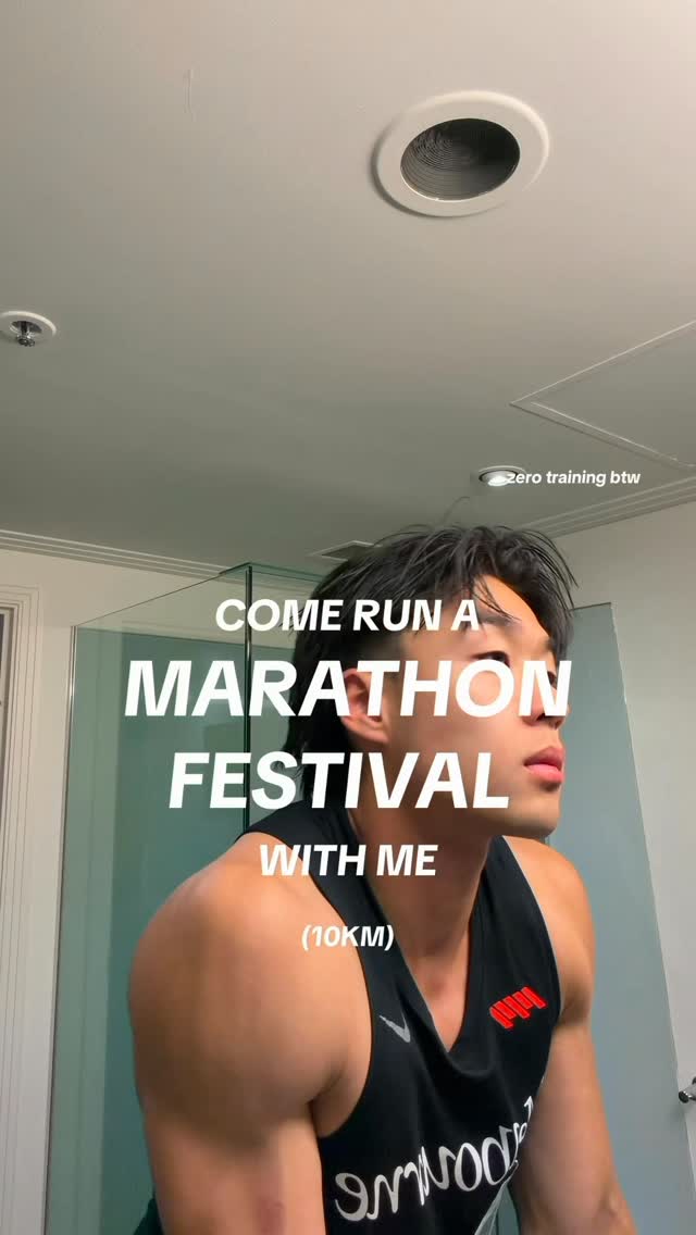 Instagram post by @petermkle for Soundcore. Caption reads: run with @soundcore.anz in a marathon festival....