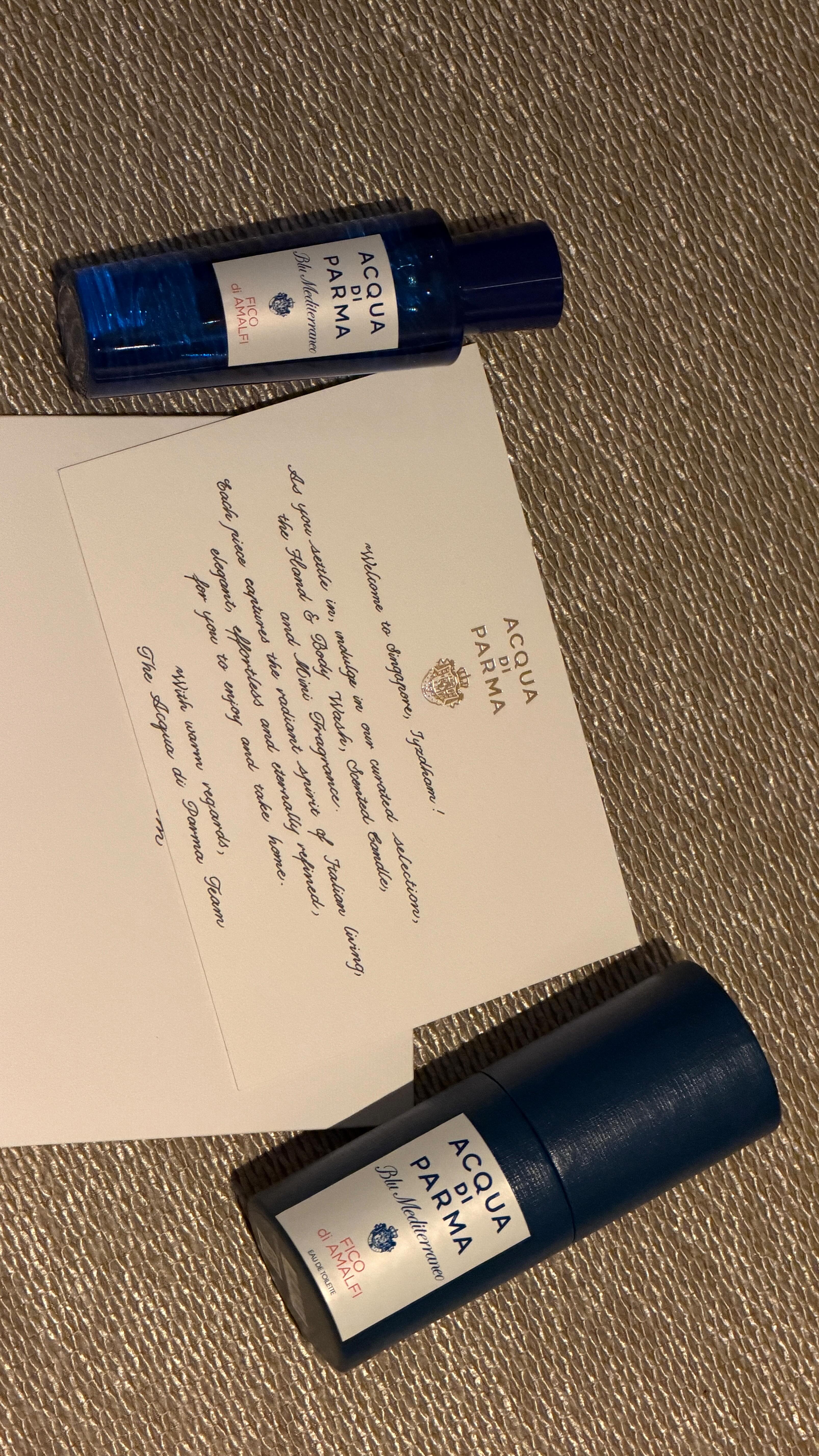 Instagram post by @iyzdham for Acqua di Parma. Caption reads: somewhere in Singapore with @acquadiparma....