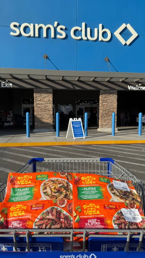 Instagram post by @samsclubfoodreview for New Engen Creators. Caption reads: #BuenaMesaBrandPartner #ad 🚨 NEW AT SAM’S CLUB 🚨....