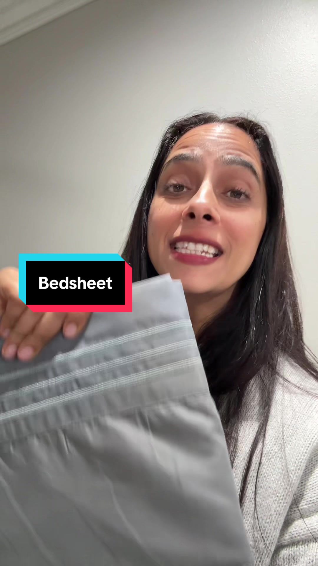 TikTok post by @geeta.sougu for Mellanni. Caption reads: [...] #microfiberbedding #fyp #softbedsheets....