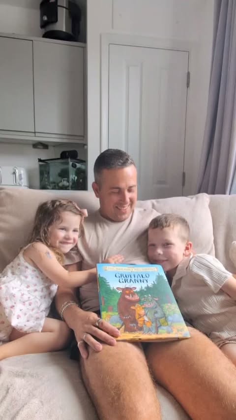 Instagram post by @vanessa93_x for Macmillan Children's Books. Caption reads: AD | A very exciting day in our house… 🤎 📚✨....