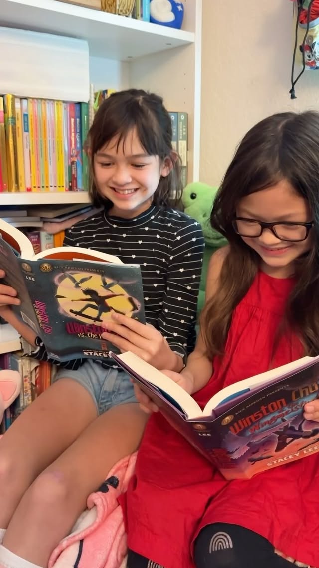 Instagram post by @littlegraythread for Read Riordan. Caption reads: Come with us on an adventure written by one of our....