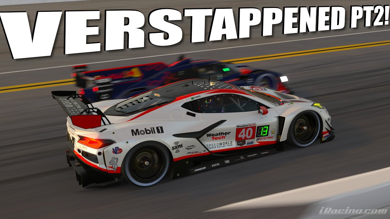 YouTube post by @davecamyt for SIMUCUBE. Caption reads: Lots going on...100k Subs, Corvette is now dead....