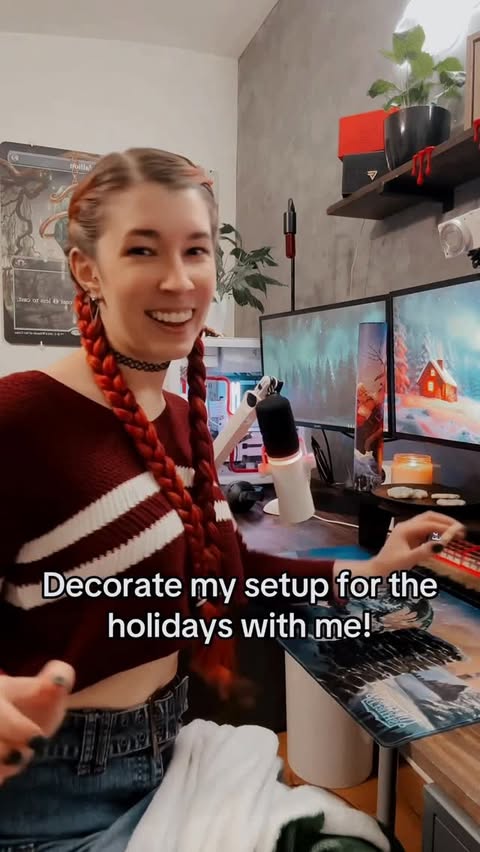 Instagram post by @emmaskyeward for Dragon Shield. Caption reads: Get in the spirit for Dec 1 with me! I love using....