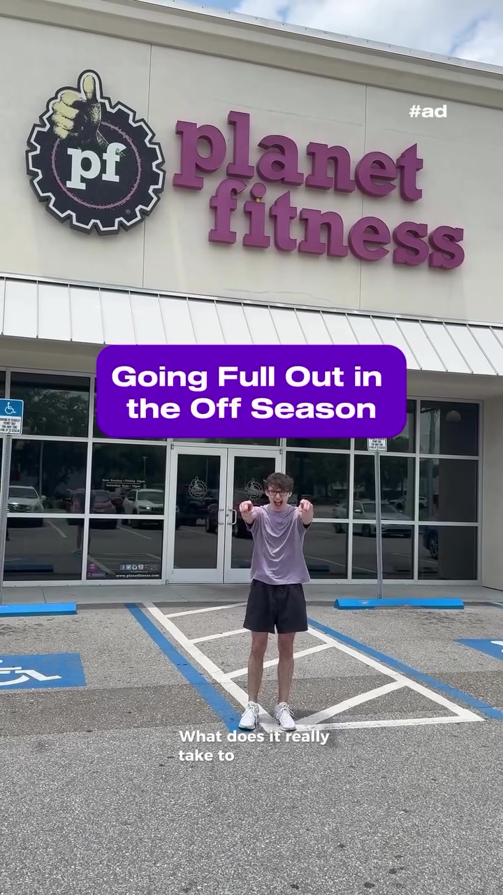 TikTok post by @gymnaststeve for Planet Fitness. Caption reads: #ad I checked out @Planet Fitness and was excited....