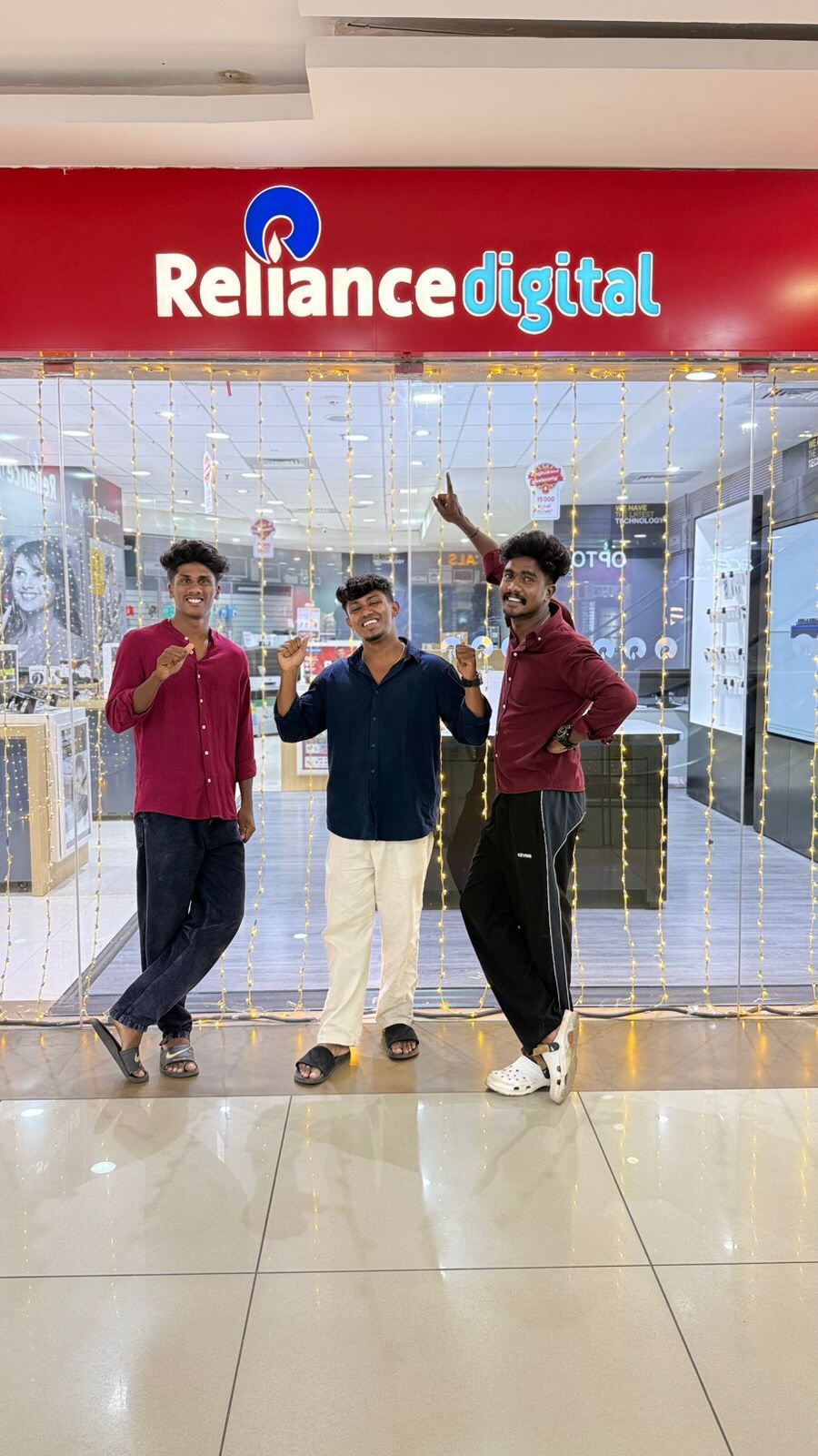 Instagram post by @aju_bongo for Reliance Digital. Caption reads: Festive vibes, fresh beginnings, and a brand-new....