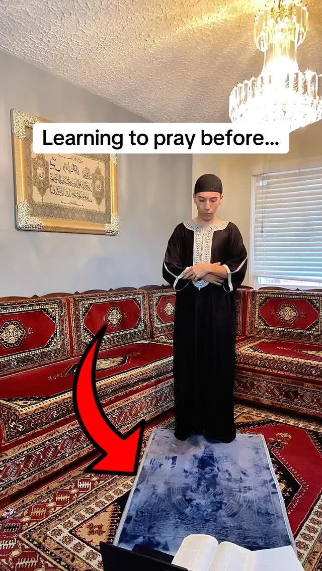 Instagram post by @aimad_ourahou for My Salah Mat. Caption reads: Learning How to Pray Just Got 10x Easier!

This is....
