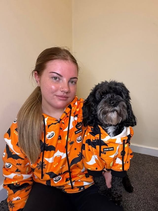 Instagram post by @poppythecrazycockapoo for Spark Paws. Caption reads: Me and Mama have kindly been gifted....
