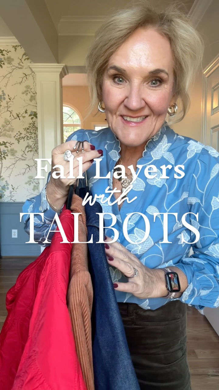 Instagram post by @sweetfringebenefits for Talbots. Caption reads: #TalbotsPartner Comment SHOP to receive a DM with....