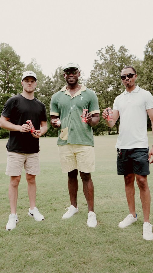 Instagram post by @jaylan_mobley for Fire Dept. Coffee. Caption reads: [...] spirit infused flavors! 🙌🏾 @firedeptcoffee....