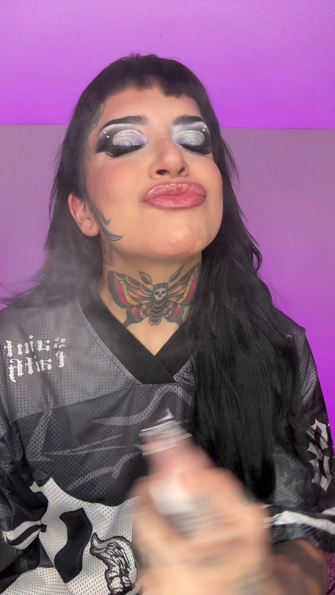 TikTok post by @ninaghoulina for MCoBeauty. Caption reads: @mcobeauty us is running its 777 sale! For a....