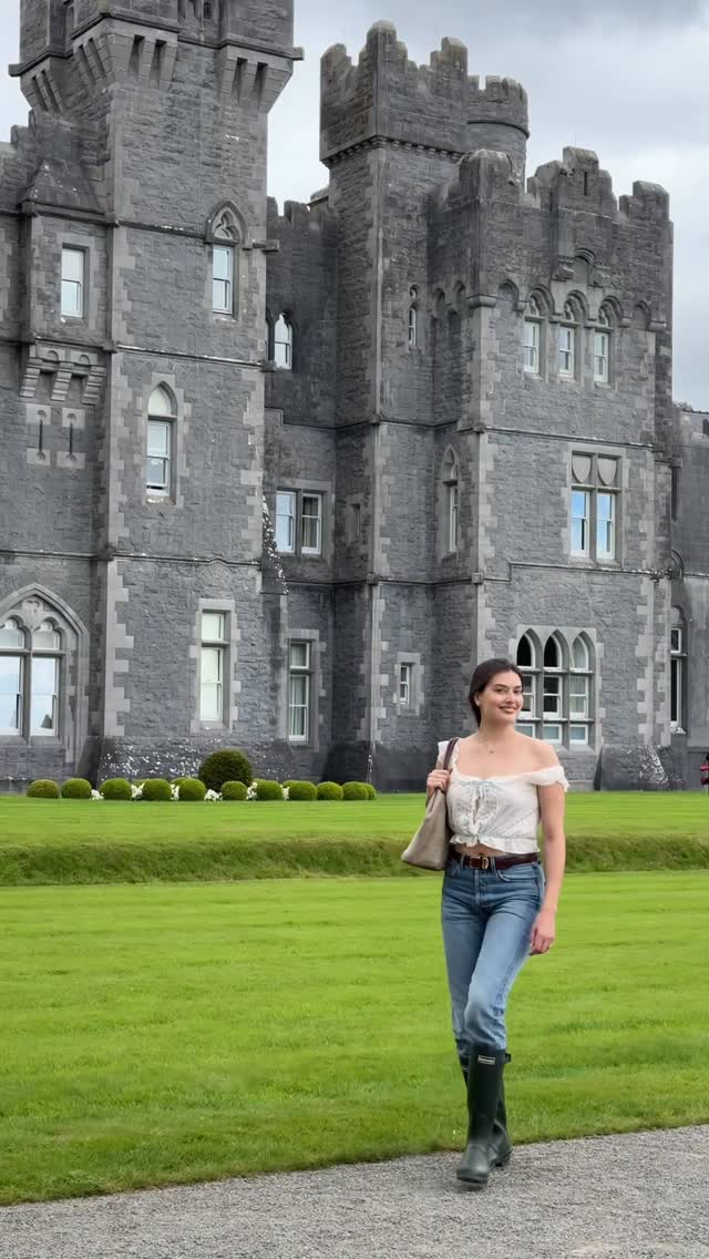 Instagram post by @jessicaclements for Barbour. Caption reads: Turns out that dreams do come true 🇮🇪.