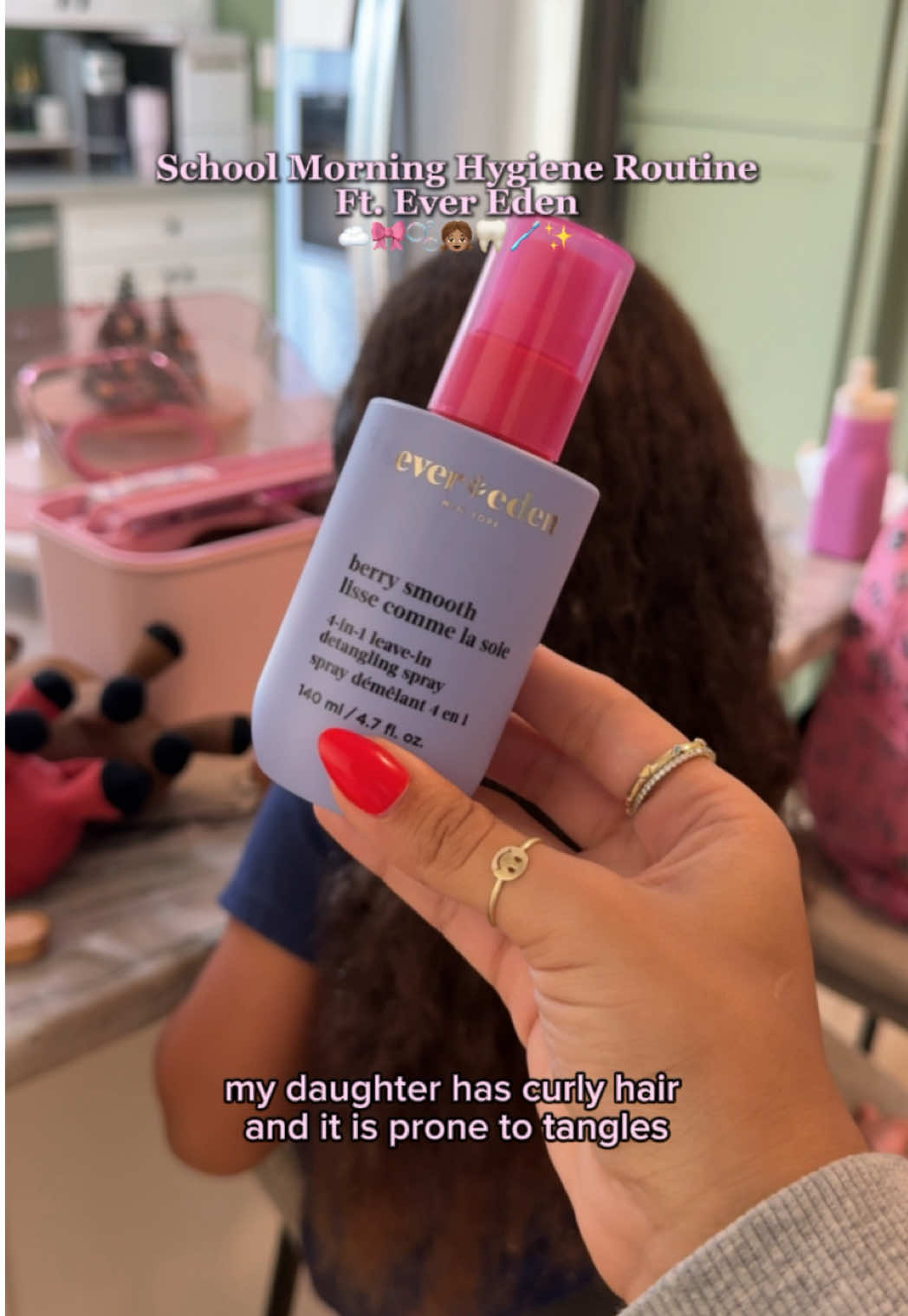 TikTok post by @reeselaa for Evereden. Caption reads: Morning routine ft. Evereden ☁️🫧✨#EveredenPartner....