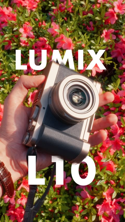 Instagram post by @futc.photography for LUMIX. Caption reads: Ad/Anzeige The new Lumix L10 is a compact....