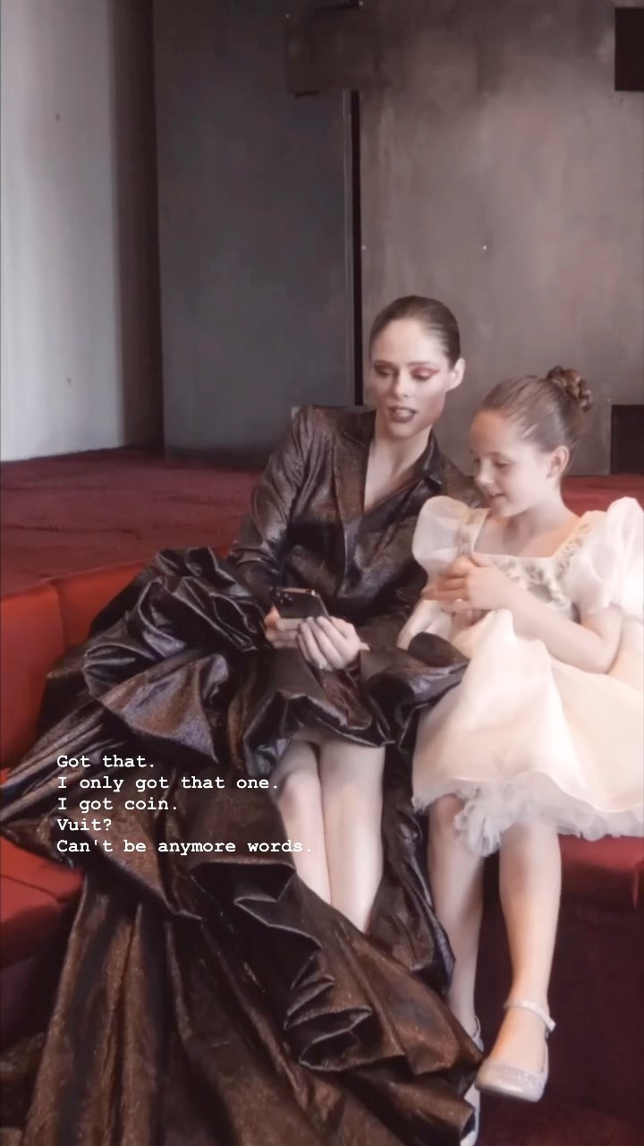 Instagram post by @cocorocha for NYT Books. Caption reads: In the moments between the chaos of fashion month,....