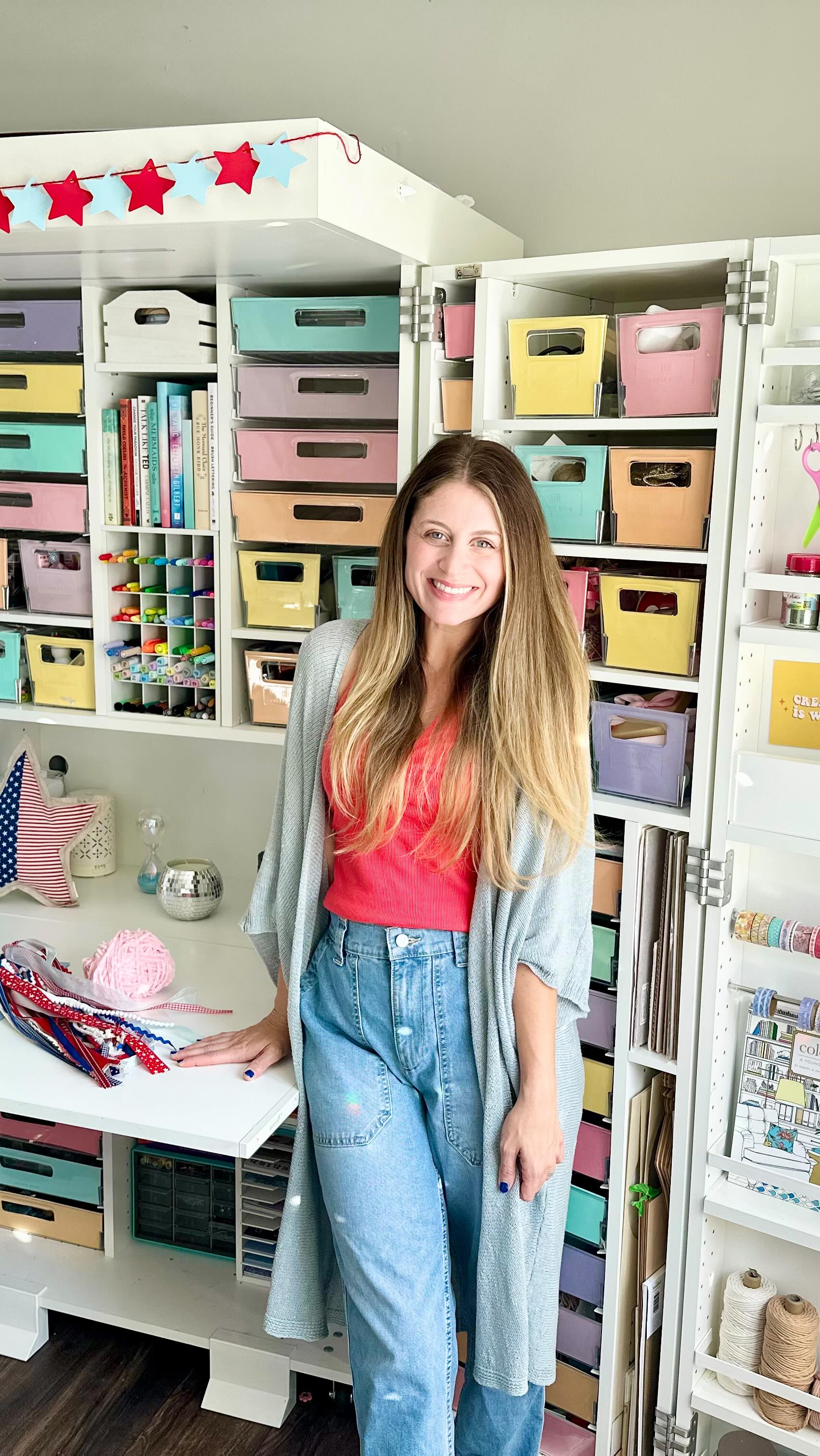 Instagram post by @createwithdesi for Create Room. Caption reads: @createroomco 4th of July Sale starts this Friday!....