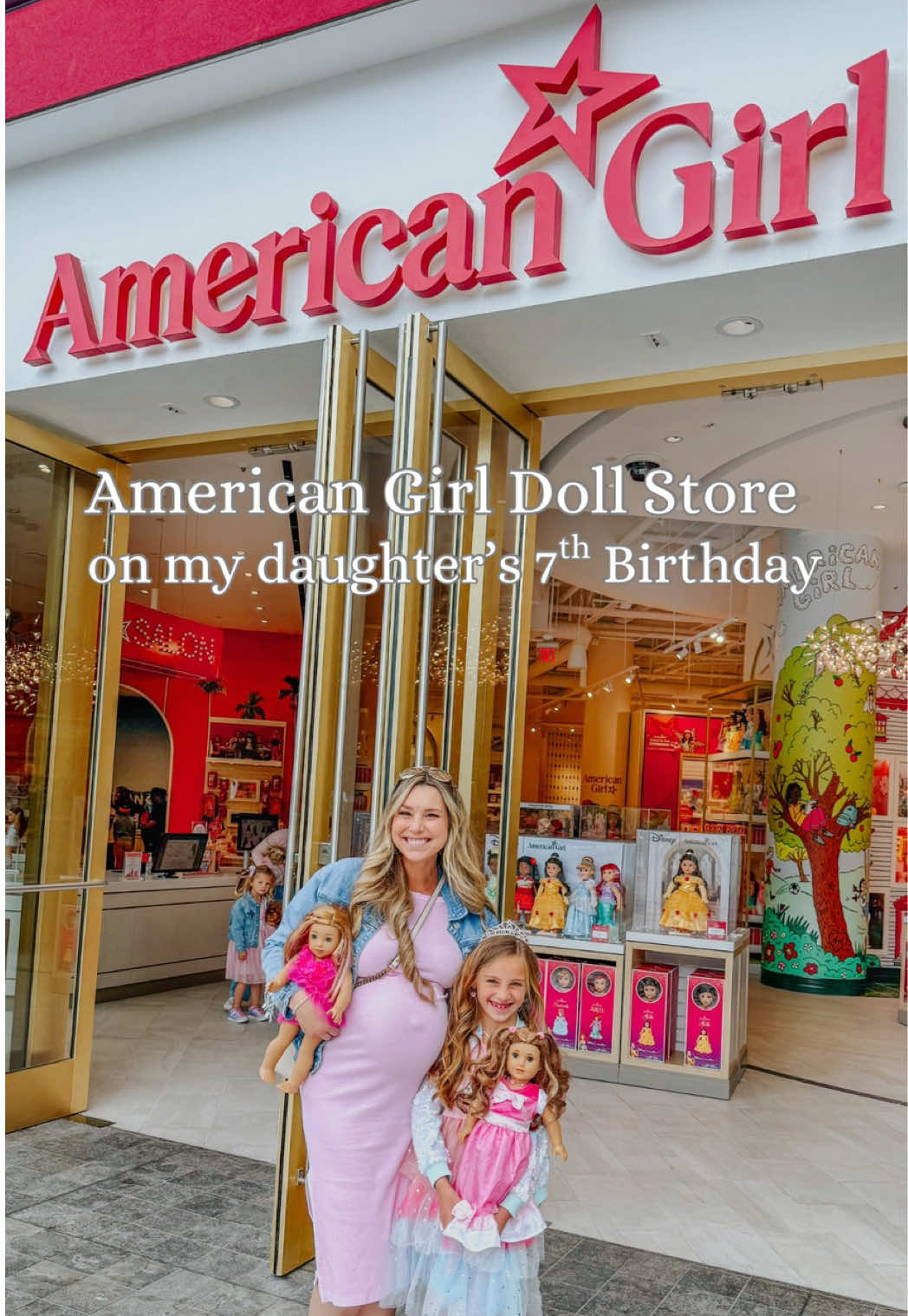 TikTok post by @jenniedimatteo for American Girl. Caption reads: This entire day was straight out of a dream!!! My....