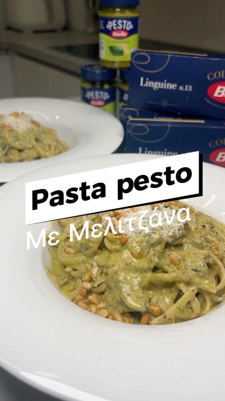 Instagram post by @nikolas_sakellariou for Barilla. Caption reads: #ad Η Barilla μας φέρνει στο τραπέζι την....