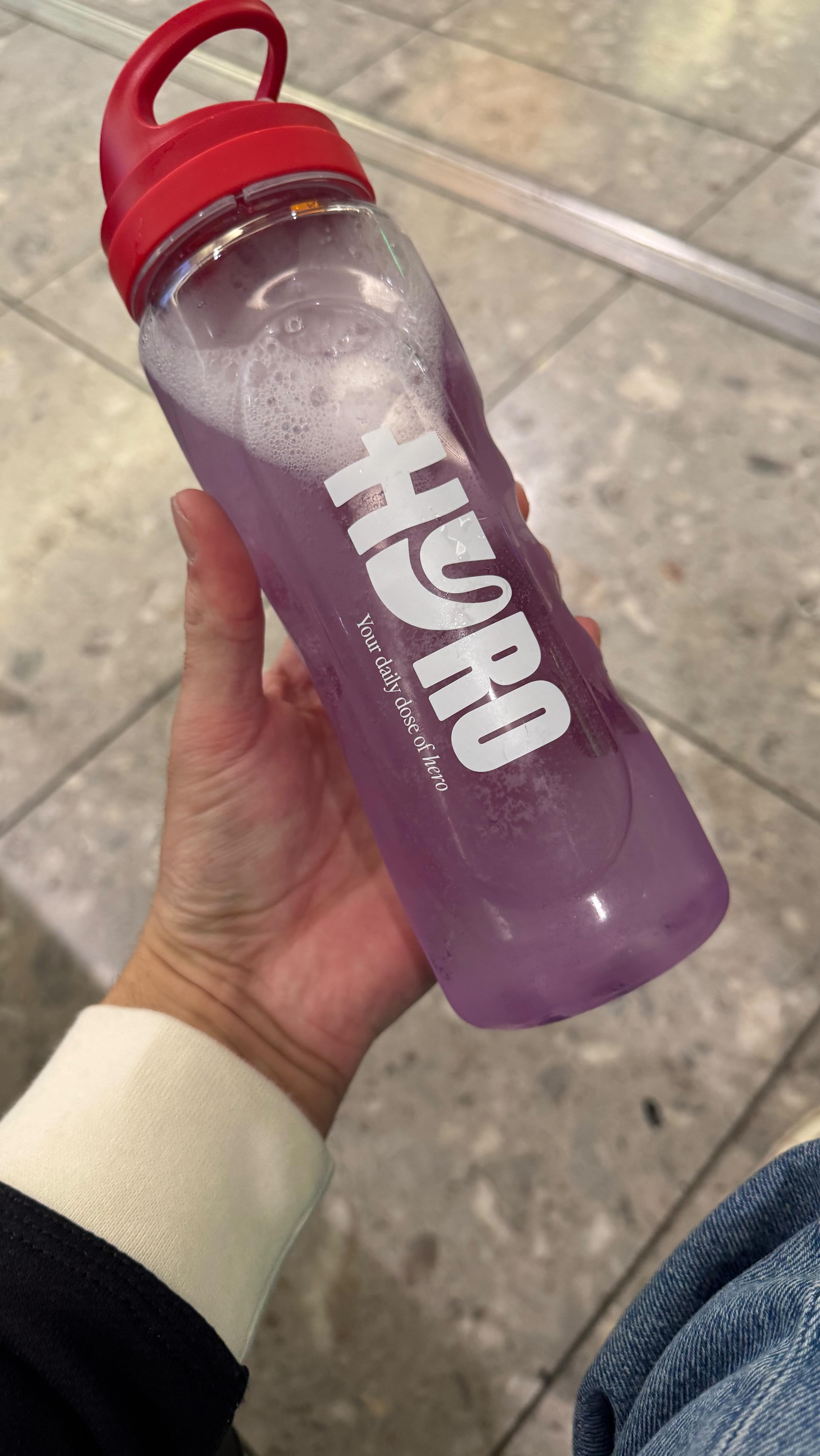 Instagram post by @aussielawyer_ for Hyro. Caption reads: [...] important to me when travelling. @drinkhyro....