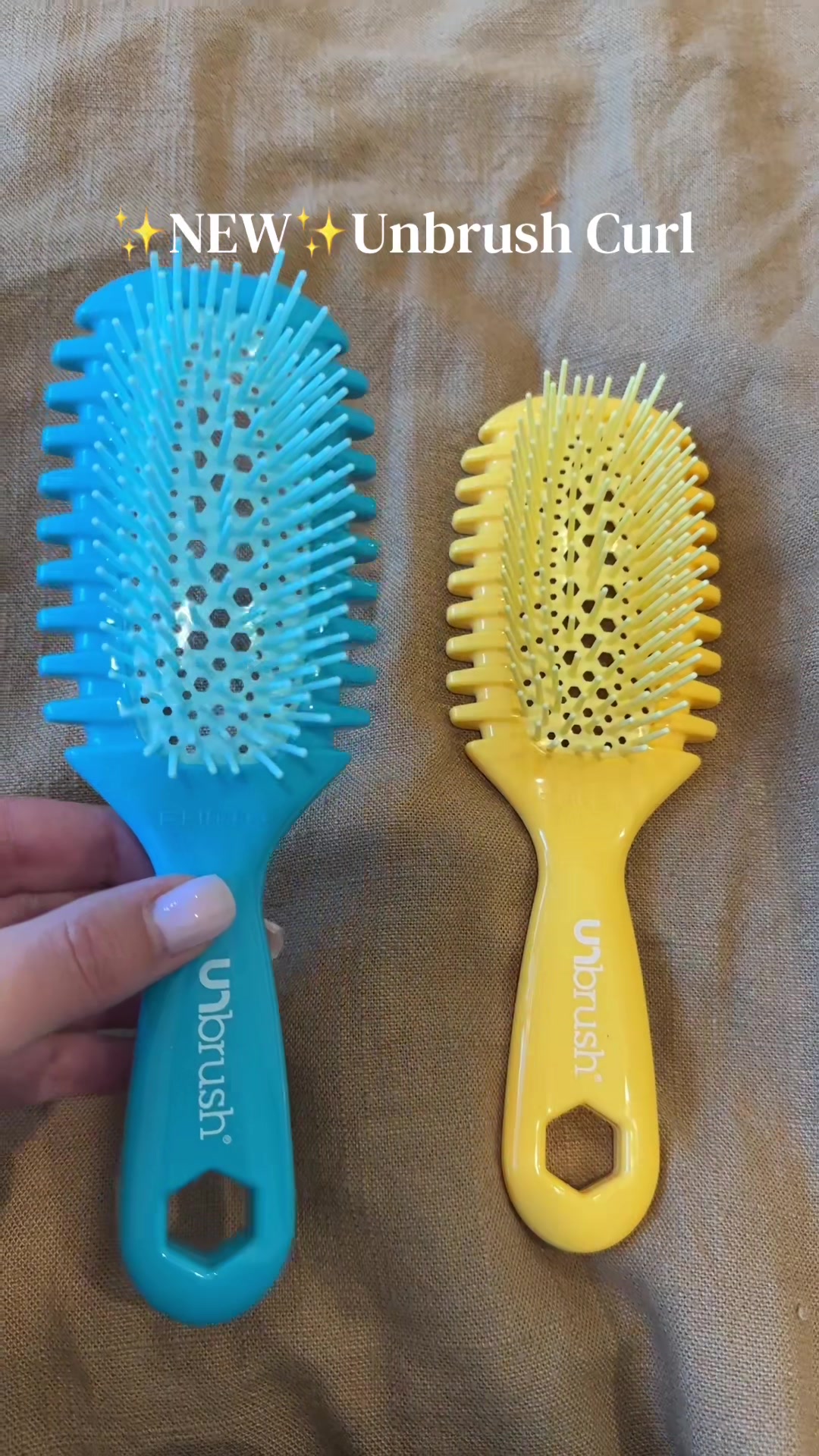 TikTok post by @dailybeautyinspo for FHI Heat. Caption reads: @FHI HEAT did it again! Unbrush curl! [...].
