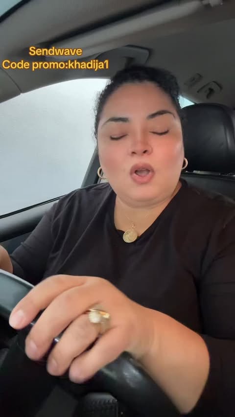 Instagram post by @khadija_bent_lbled for Sendwave. Caption reads: .