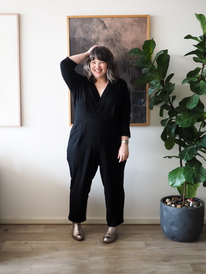 Instagram post by @frocksandfroufrou for The Fabric Store. Caption reads: Don’t be fooled by the background, I’m actually in....