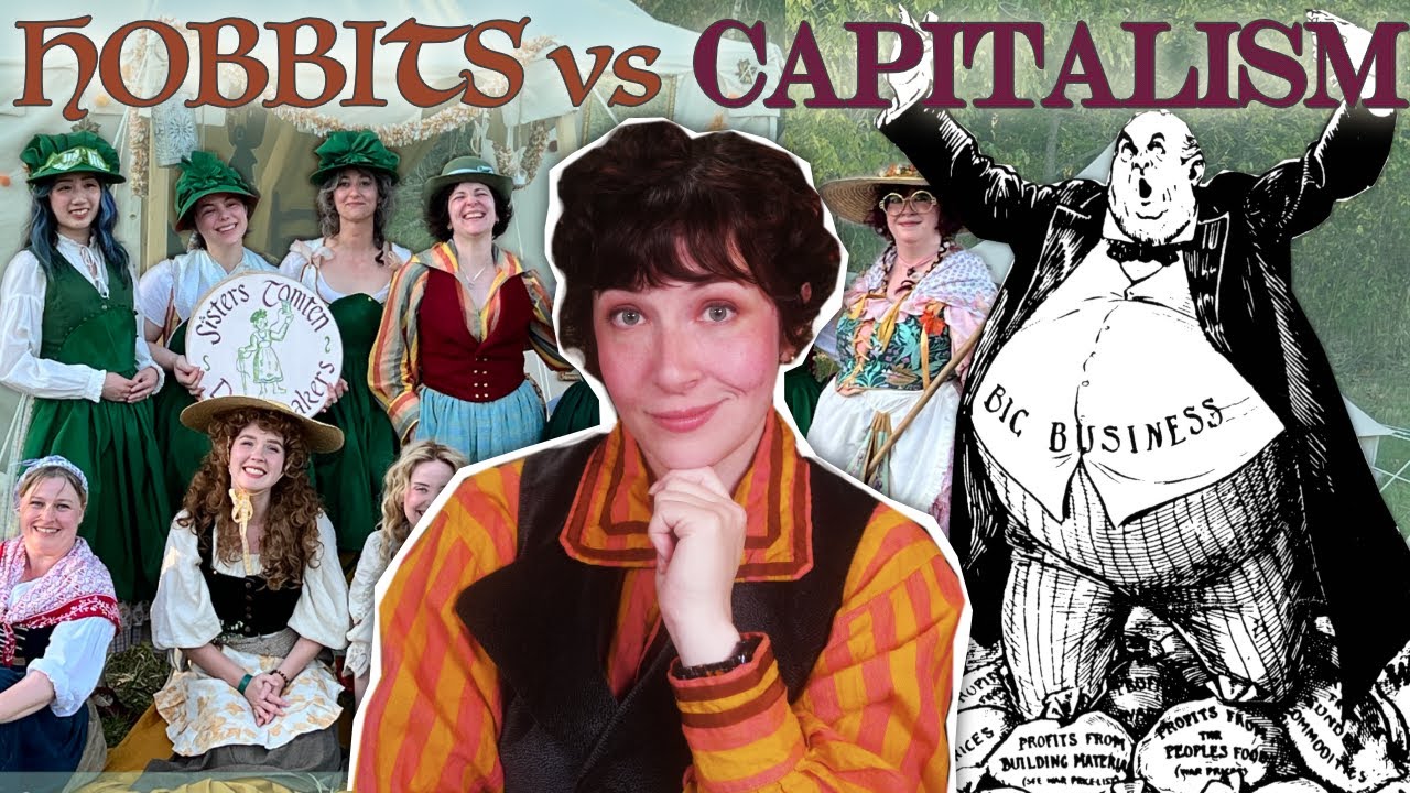 YouTube post by @NicoleRudolph for Feeding America. Caption reads: What a week as a Hobbit taught me about Capitalism.