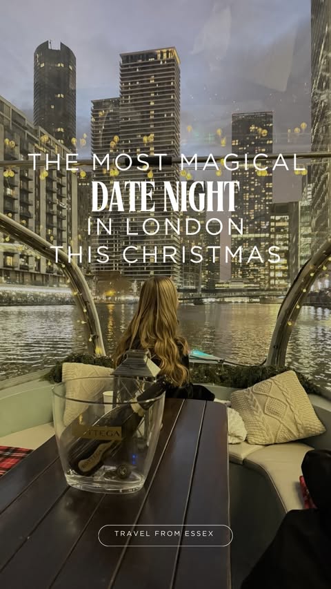 Instagram post by @travelfromessex for Goboat. Caption reads: If you are looking for a magical date night in....