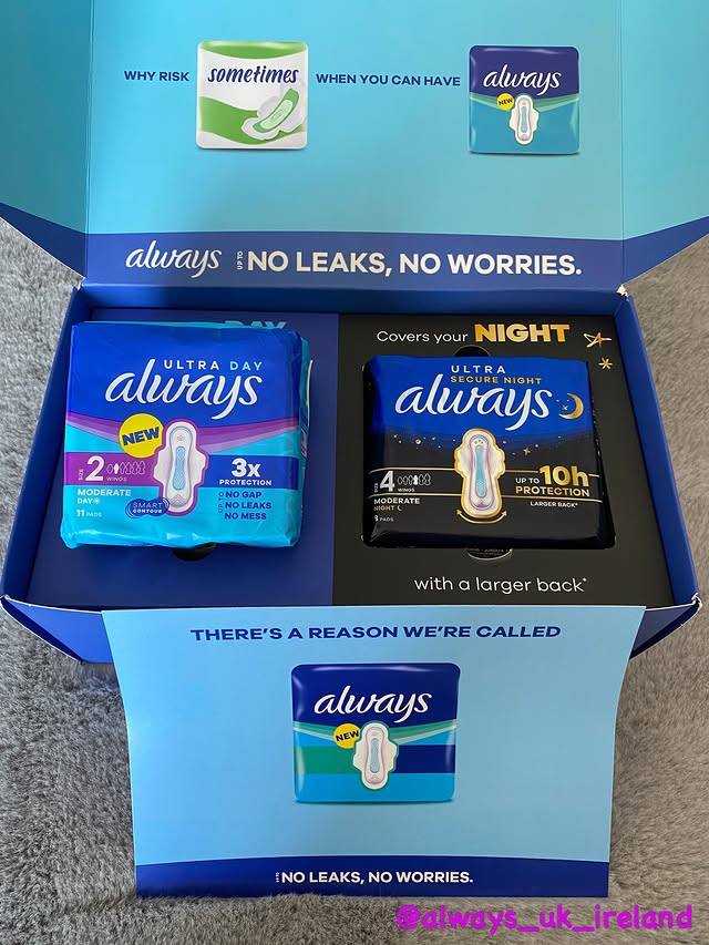 Instagram post by @alison_theoriginaltester for SuperSavvyMe. Caption reads: AD @supersavvymeofficial @always_uk_ireland When....