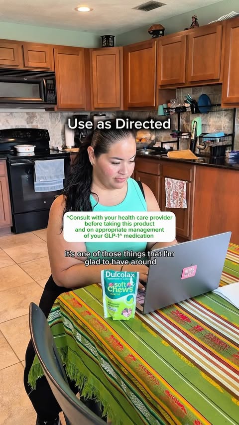 Instagram post by @estefisaavy for Dulcolax. Caption reads: #DulcolaxPartner Being on a GLP-1 has been an....