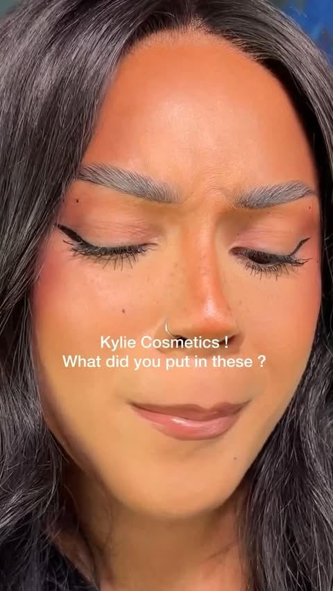 Instagram post by @palomahendersonn for Kylie Cosmetics. Caption reads: I can officially say that yes, I am obsessed!....