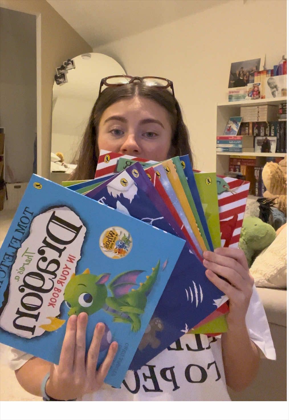 TikTok post by @anniemox for Books2Door. Caption reads: [...] coping! These are so so cute! THANKS....