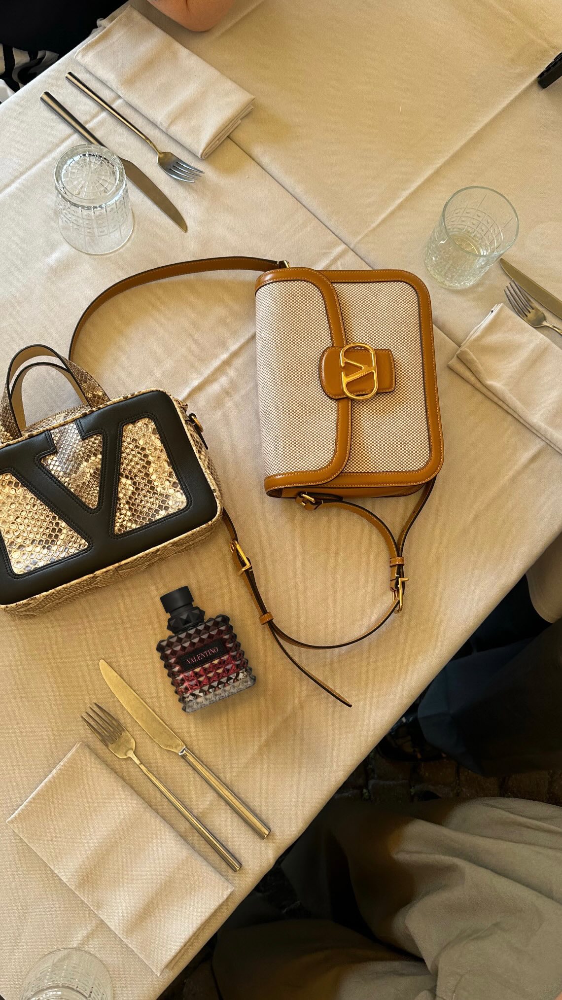 Instagram post by @tingting_lai for Valentino Beauty. Caption reads: Anzeige / reminds me of winter last year....