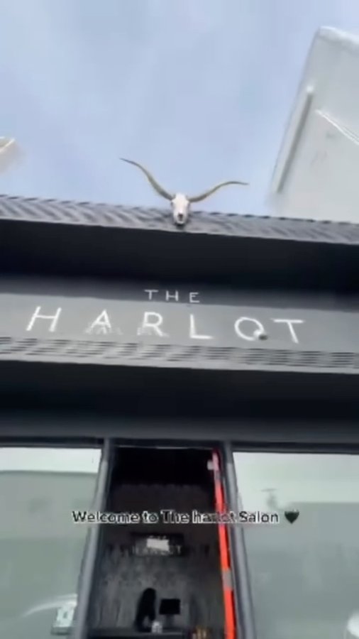 Instagram post by @kokentheharlot for Beauty Launchpad. Caption reads: 💀 With its rebellious and chic vibe that....