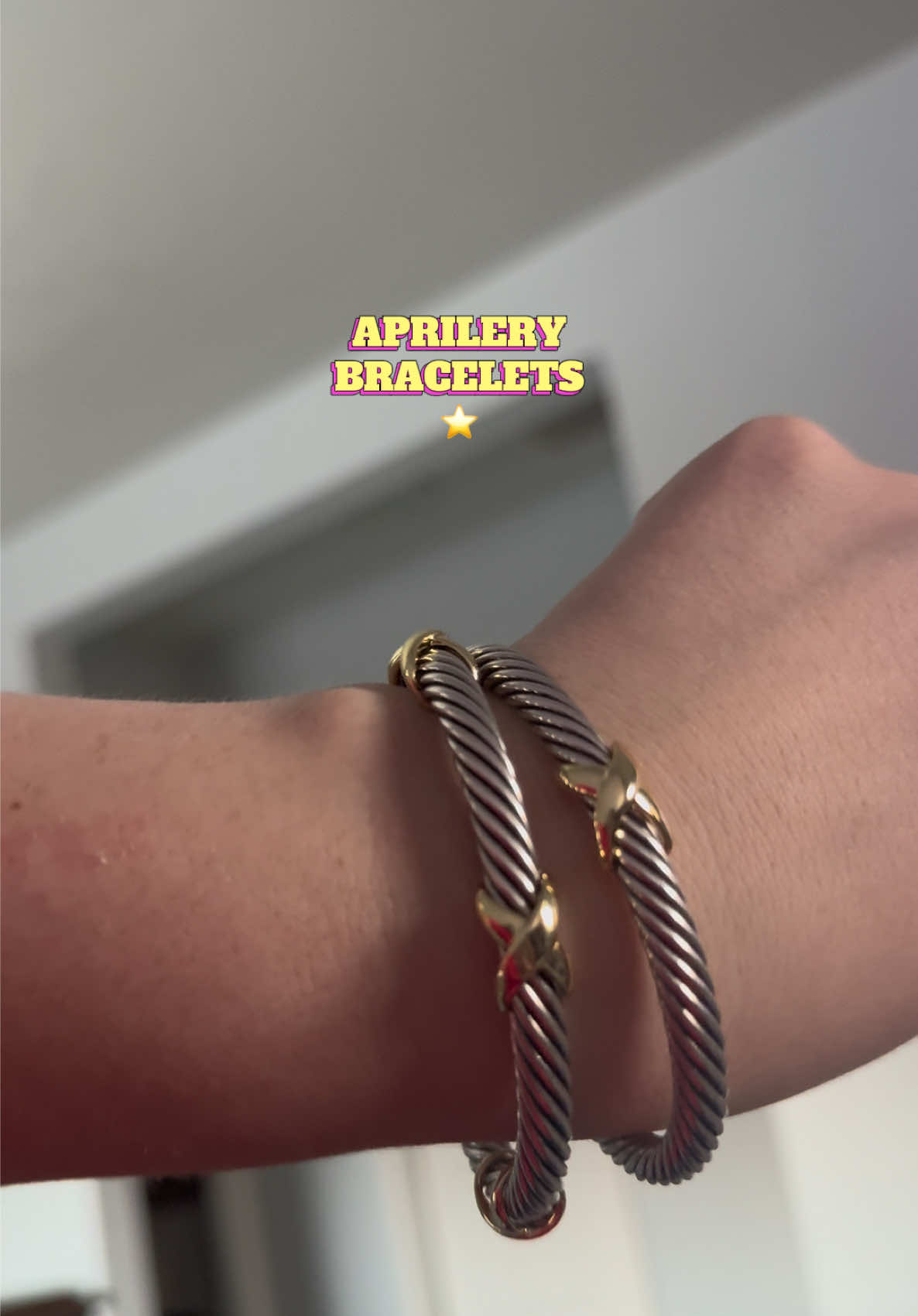 TikTok post by @eortiz10 for Aprilery Jewelry-US. Caption reads: [...] #tiktokshopfinds #qualityjewelry @Aprilery....