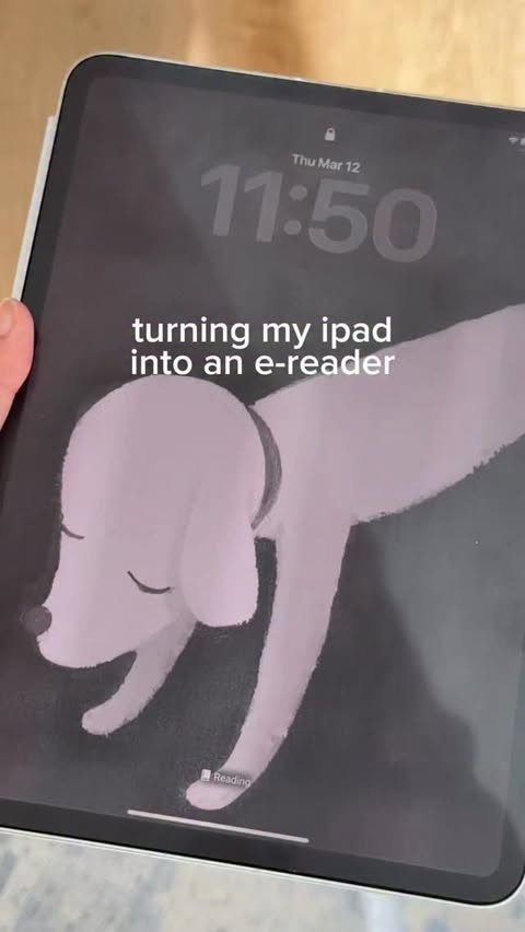 Instagram post by @studywithara for Paperlike. Caption reads: turning my ipad into an e-reader ft. @paperlike....