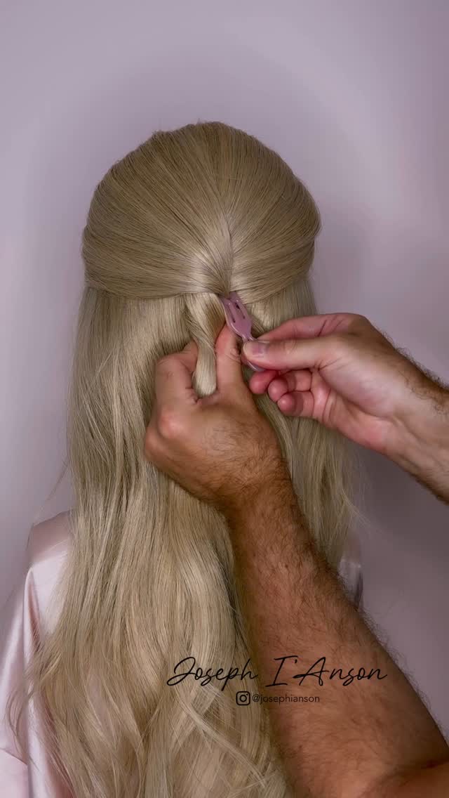 Instagram post by @josephianson for Fiona Franchimon. Caption reads: [...] stress. Using the No1 hair pin from....