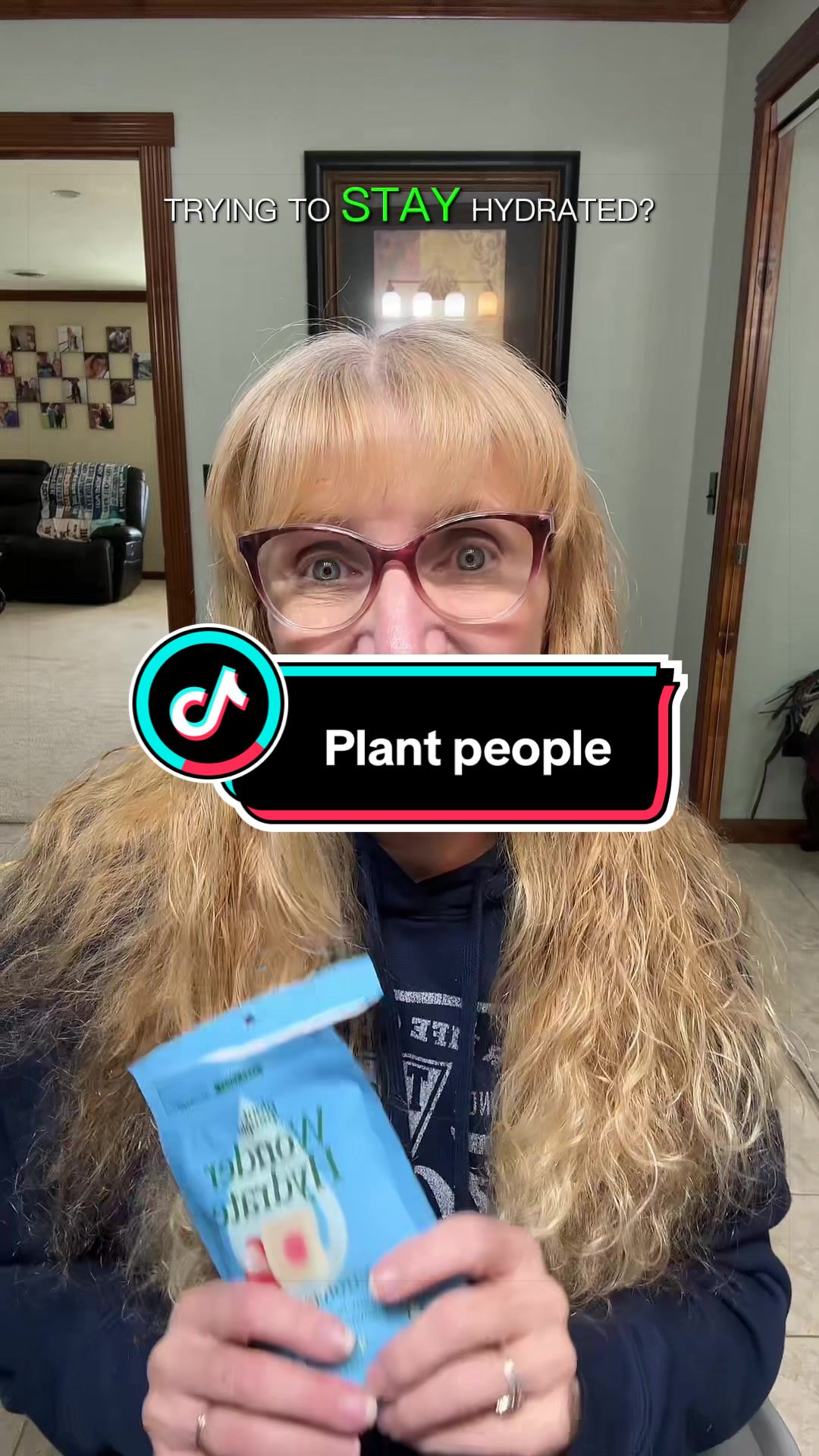TikTok post by @familyfriendsdogmom for Plant People. Caption reads: [...] enough water#hydrate #water #fyp@Plant....
