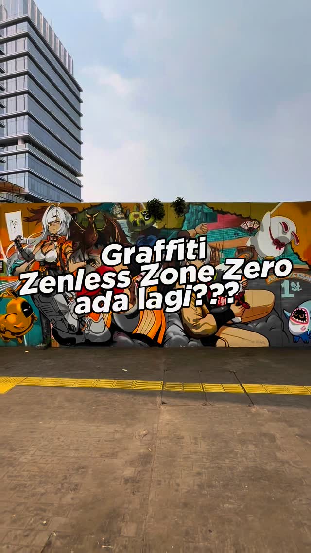 Instagram post by @info_surabaya for Zenless Zone Zero. Caption reads: 🎉 Happy 1st Anniversary Zenless Zone Zero!....