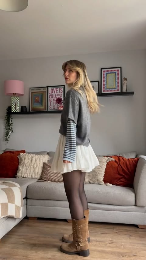 Instagram post by @doylediary for Schuh. Caption reads: [...] @zara top and jacket @asos ad/pr boots....