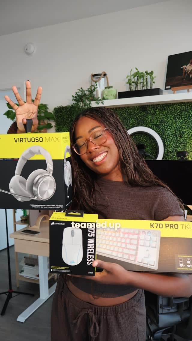 Instagram post by @ciarratonin for CORSAIR. Caption reads: Powered by Black excellence ✊🏽🔌 — a series where....