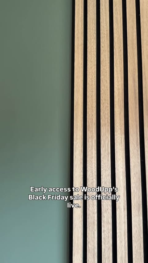 Instagram post by @kateymhicks for WoodUpp. Caption reads: Early access for @woodupp_com Black Friday sale is....