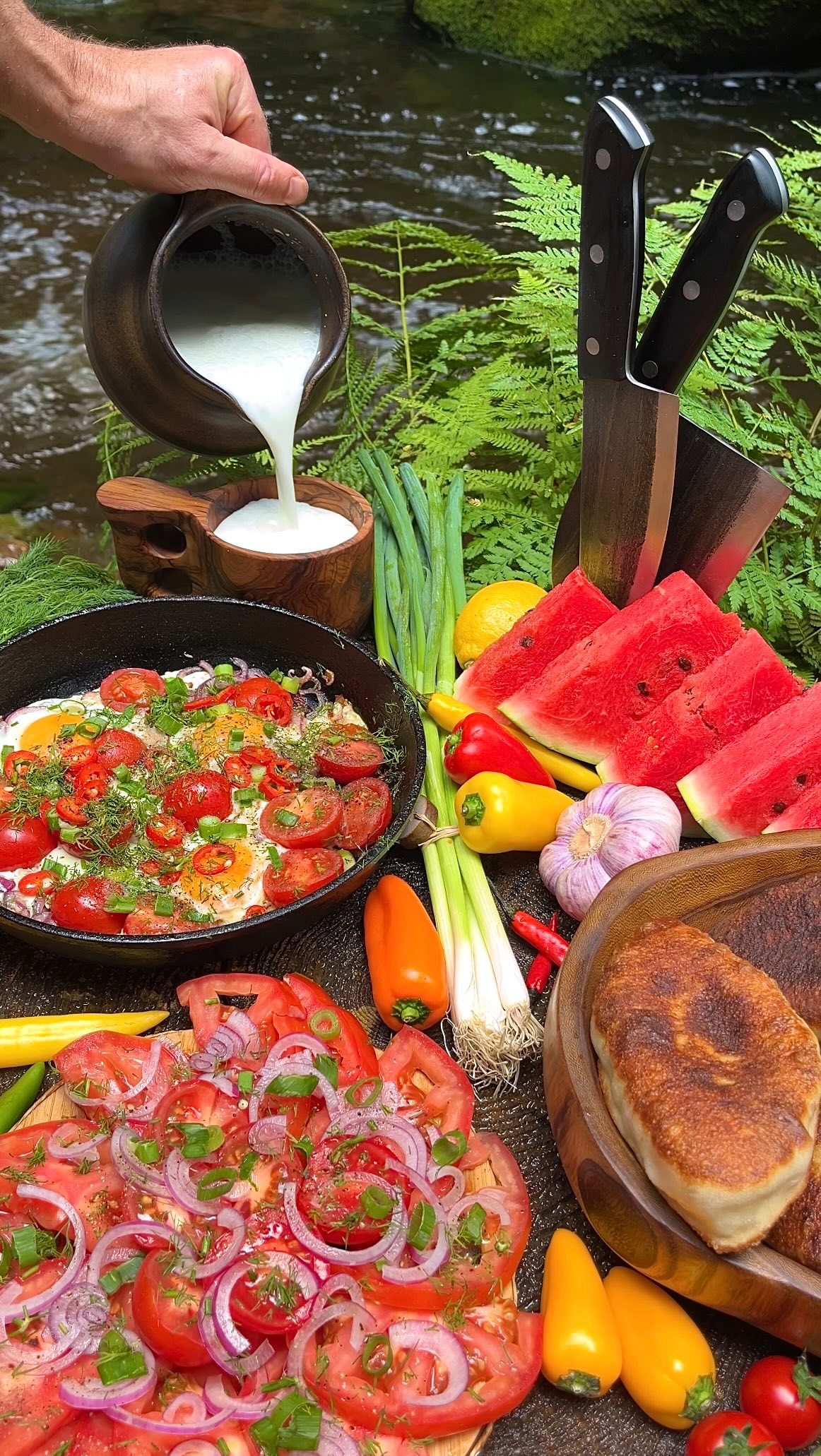 Instagram post by @momentosforest for The Nikos Knife. Caption reads: Anzeige 🇺🇸 | Would you treat yourself to this....