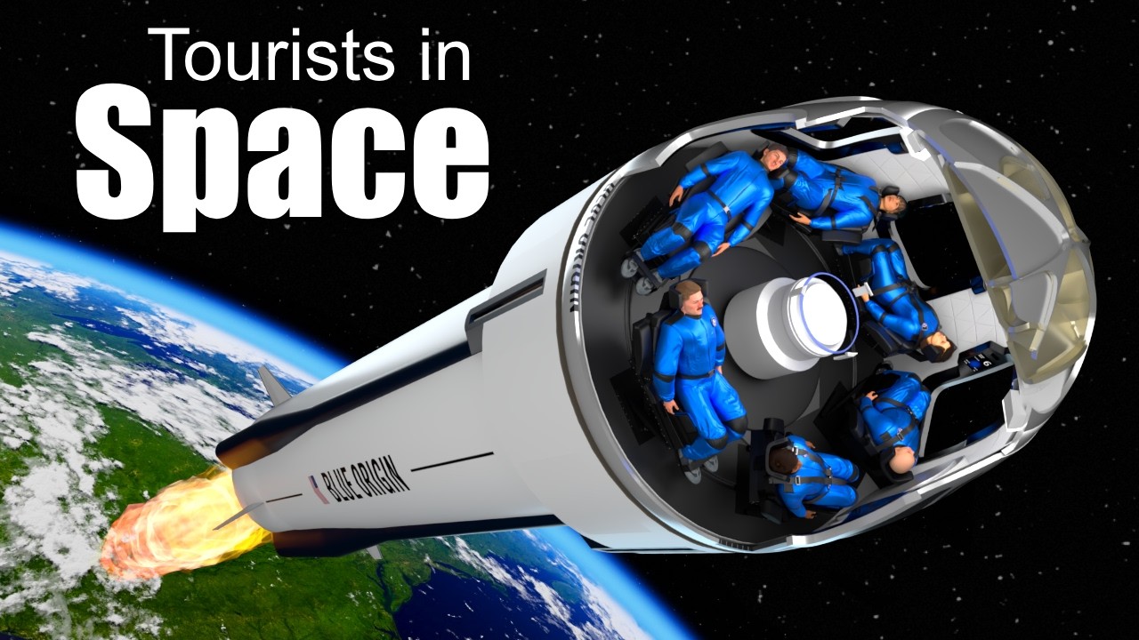 YouTube post by @JaredOwen for Soundstripe. Caption reads: New Shepard Rocket: Space and Back in 10 minutes.