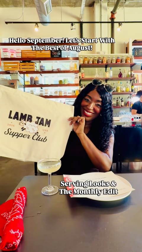 Instagram post by @servinglooksatl for Truist. Caption reads: ✨ Hello September! Serving Looks & The Monthly....