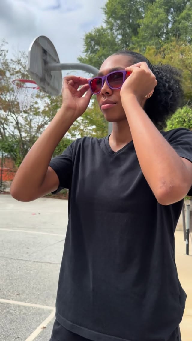 Instagram post by @thehollandharris for Goodr. Caption reads: These goodr sunglasses are lightweight, polarized,....