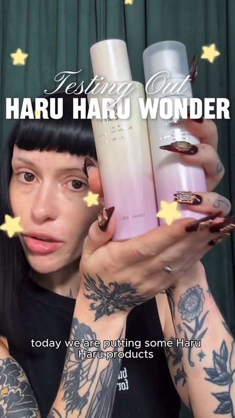 Instagram post by @yung.planet for Haruharu Wonder US. Caption reads: Fellow dry skin girlypops this one’s for you!!!....