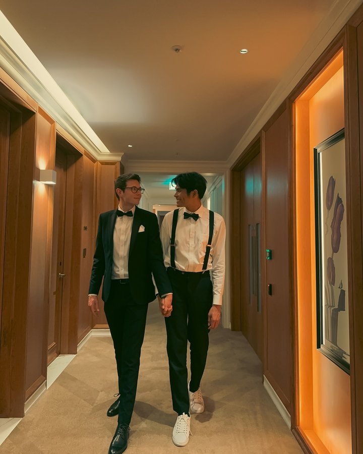 Instagram post by @yuanathan for Park Hyatt Paris-Vendôme. Caption reads: Every moment with you feels like a celebration.....