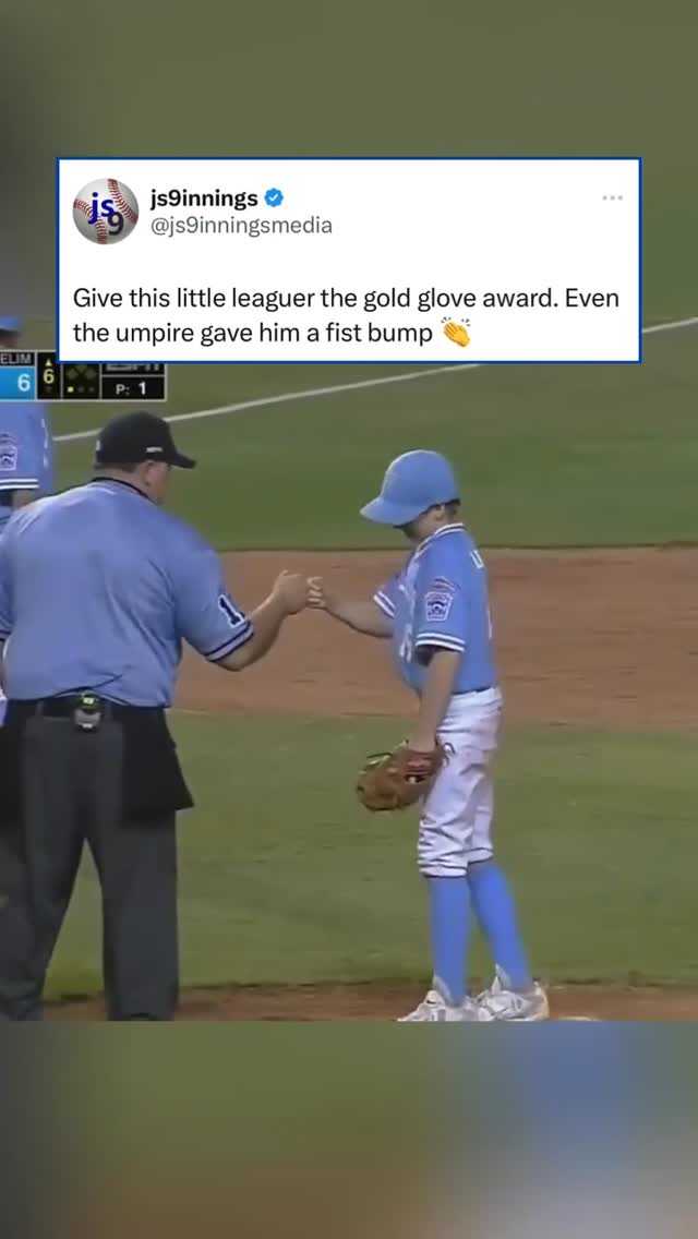 Instagram post by @js9innings for ESPN. Caption reads: You know it’s a good play when the umpire wants to....