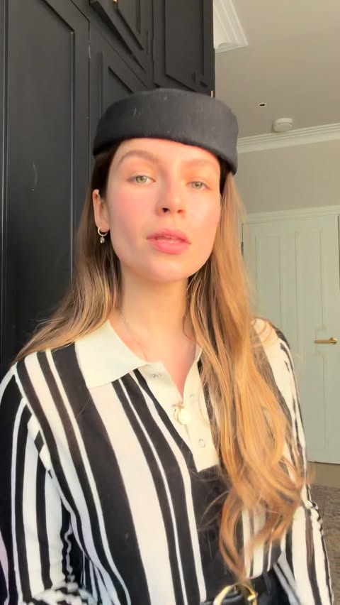 Instagram post by @emmalouiseconnolly for Caudalie. Caption reads: [...] hydrated and bouncy lately thanks to....